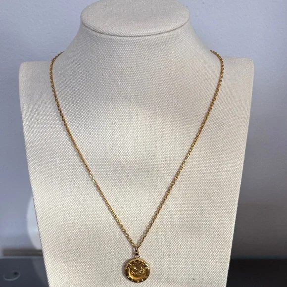 Celine Gold Medallion Necklace